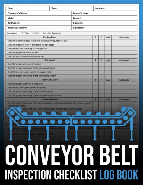 screw conveyor preventive maintenance checklist|belt conveyor checklist.